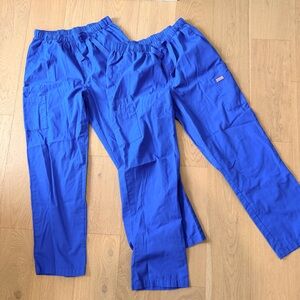 Men's Blue Scrub Pants